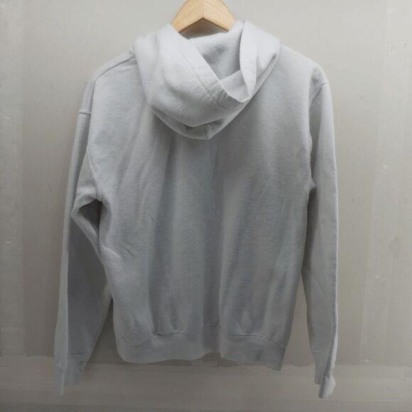 The Pirate Bay Logo Pullover Hoodie Size Small White has Stains - Picture 3 of 6